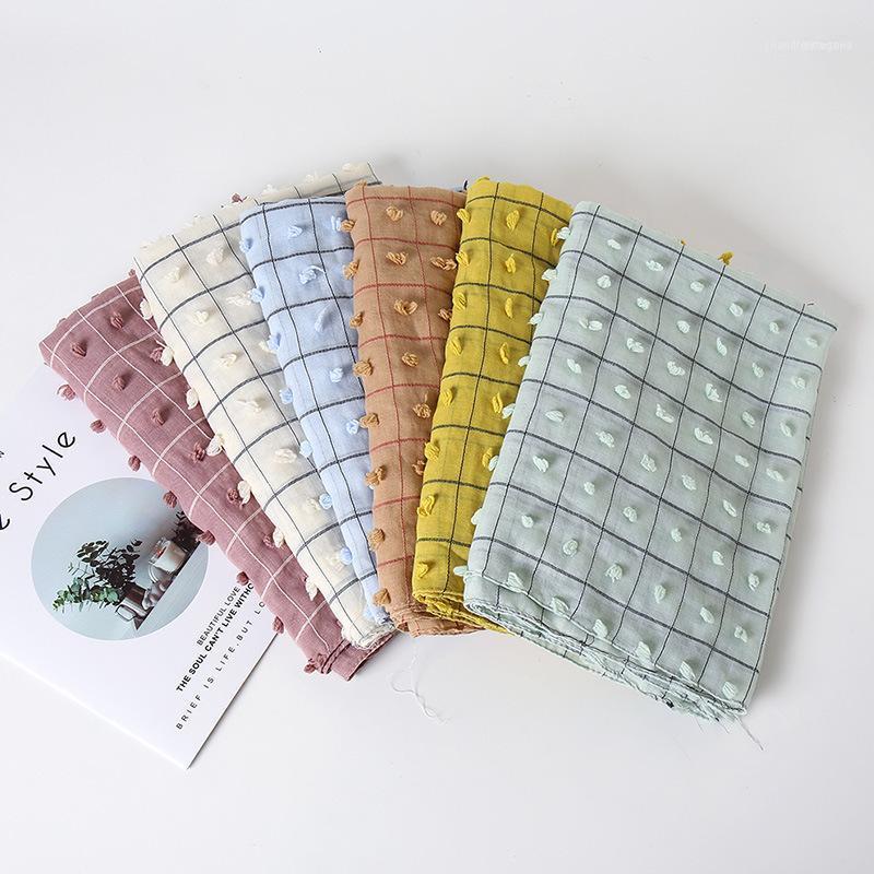 Scarves Pom Poms Jacquard Ball Muslim Scarf Hijab Fashion Plaid Women's Headwrap Viscose Cotton Long Shawl Autumn Winter Style Stole1
Scarves Pom Poms Jacquard Ball Muslim Scarf Hijab Fashion Plaid Women's Headwrap Viscose Cotton Long Shawl Autumn Winter Style Stole1