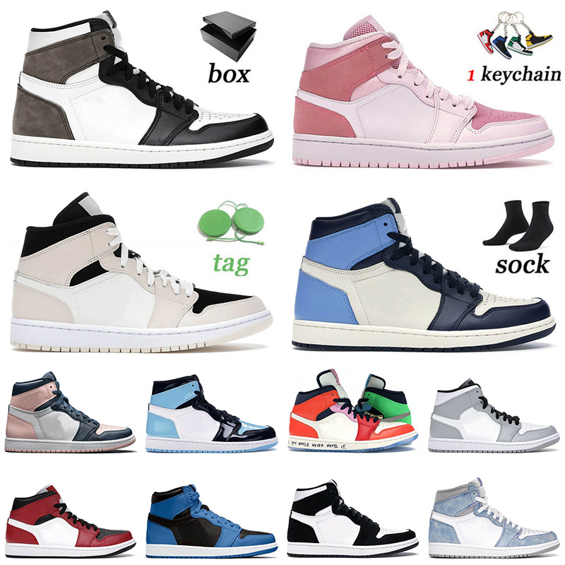 NIK Air Jorden 1 Retro 1s Basketball Shoes High Obsidian Unc Dark Mocha Mens Women Jumpman Digital Pink Sneakers Trainers Eur 36-46
NIK Air Jorden 1 Retro 1s Basketball Shoes High Obsidian Unc Dark Mocha Mens Women Jumpman Digital Pink Sneakers Trainers Eur 36-46