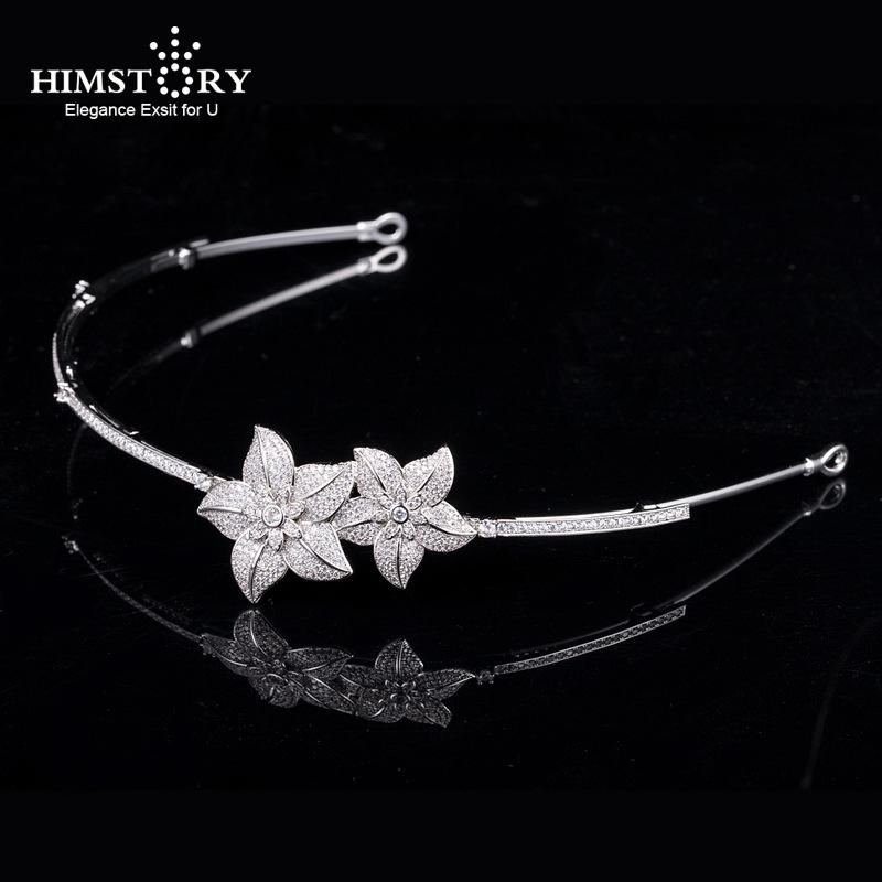 Hair Clips & Barrettes Himstory Sweety Full Zircon Flower Tiara Headband Crown Jewelry Bride Headpiece Wedding Accessories
Hair Clips & Barrettes Himstory Sweety Full Zircon Flower Tiara Headband Crown Jewelry Bride Headpiece Wedding Accessories
