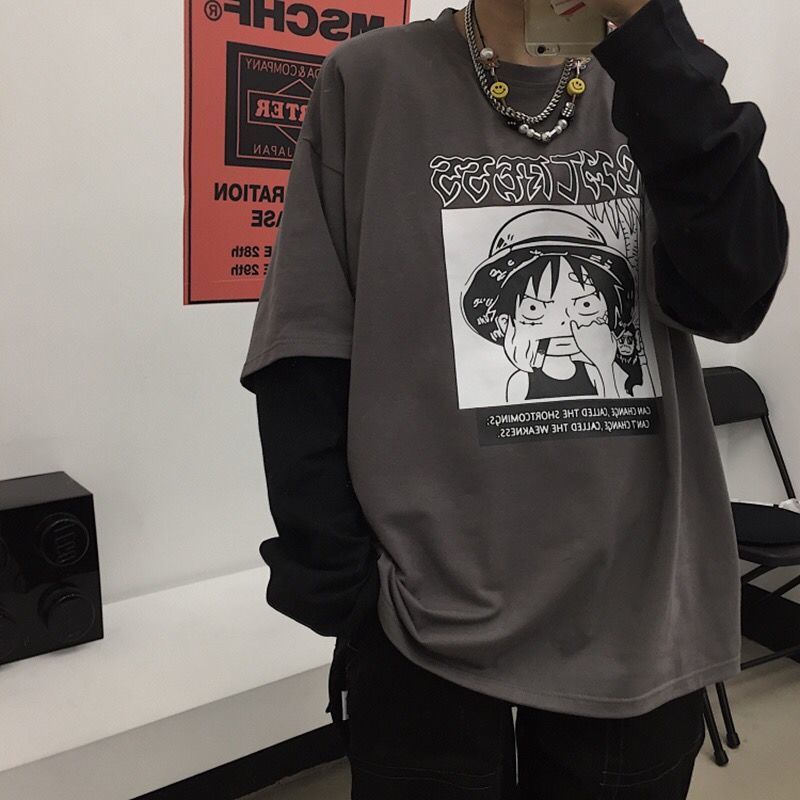 2021 New Preto Luffy Ternos Tshirt Streetwear Masculino Japons Punk Oversized Engraado Casual Casal Outono Harajuku Uma Pea t Camisa 4zz2
2021 New Preto Luffy Ternos Tshirt Streetwear Masculino Japons Punk Oversized Engraado Casual Casal Outono Harajuku Uma Pea t Camisa 4zz2