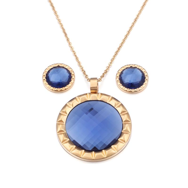 Earrings & Necklace 3 Colors Zircon Round Pendant Necklaces For Girl Women Stainless Steel Pendants Trendy Jewelry Set, Silver
Earrings & Necklace 3 Colors Zircon Round Pendant Necklaces For Girl Women Stainless Steel Pendants Trendy Jewelry Set, Silver