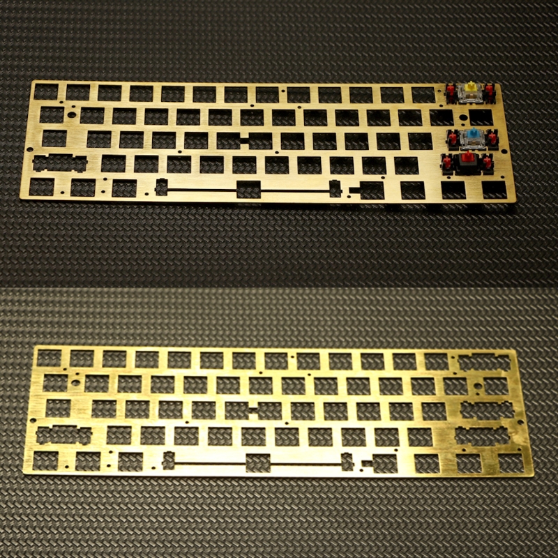 60% Brass Drawing Concurrence Positioning Plate GH60 GK61 PCB Plate Keyboard 667C
