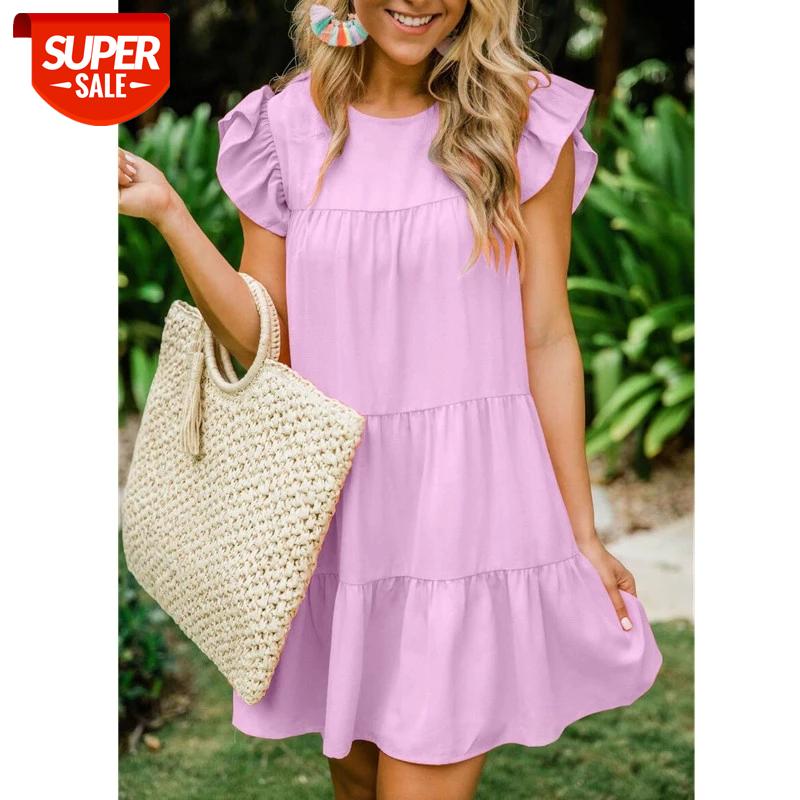 Women 2020 Summer Tiered Pleated Mini Swing Dress Fairy Lady Short Flare Sleeve Sundress High Waist Dresses Vestidos #P06c, Black;gray
Women 2020 Summer Tiered Pleated Mini Swing Dress Fairy Lady Short Flare Sleeve Sundress High Waist Dresses Vestidos #P06c, Black;gray