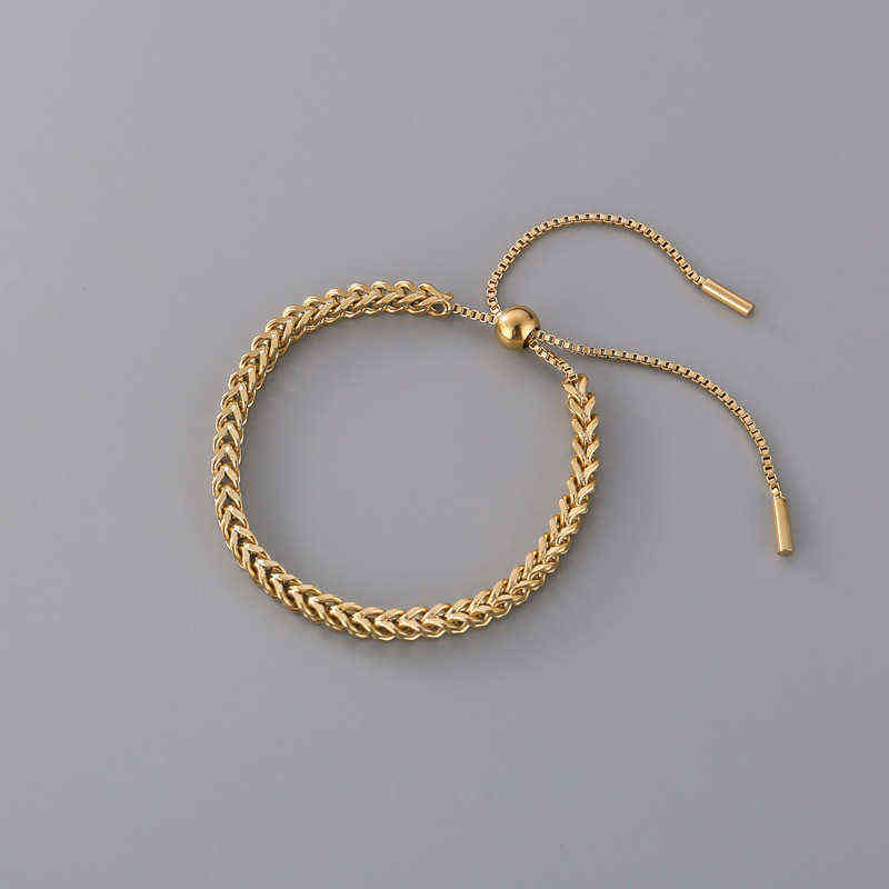 New Design Fashion Stainless Steel Link Chain Bracelets for Women Girl Men Gold Color Hiphop/rock Adjustable Bracelet Jewelry
New Design Fashion Stainless Steel Link Chain Bracelets for Women Girl Men Gold Color Hiphop/rock Adjustable Bracelet Jewelry