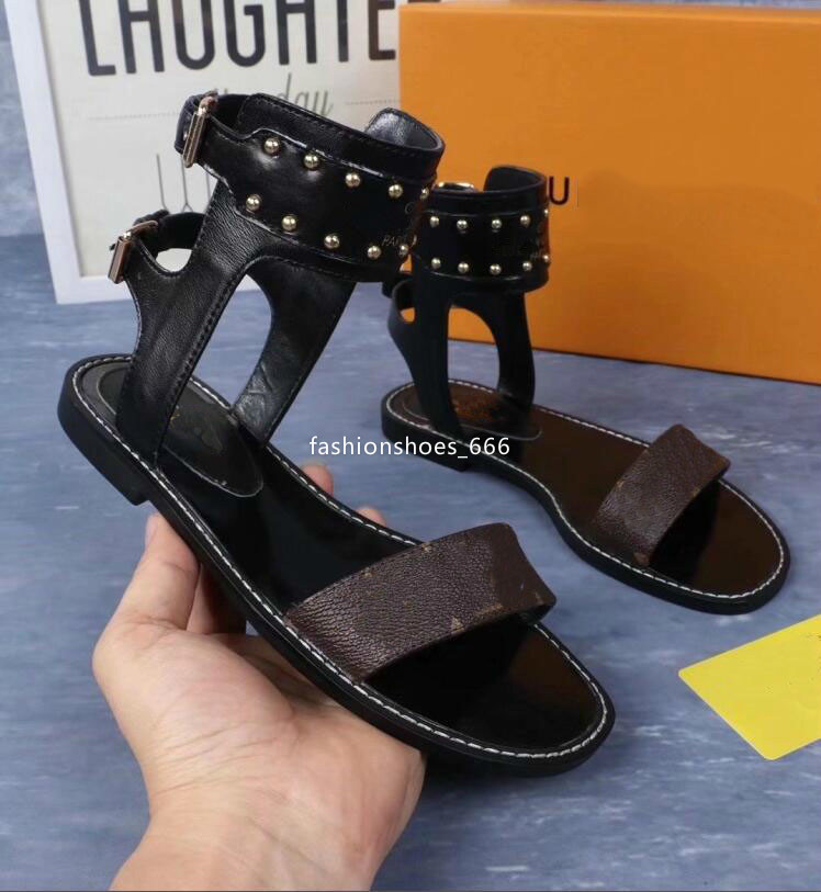 Luxury designer high-heeled sandals for women lady shoes catwalk buckle rubber outsole Size 35-42