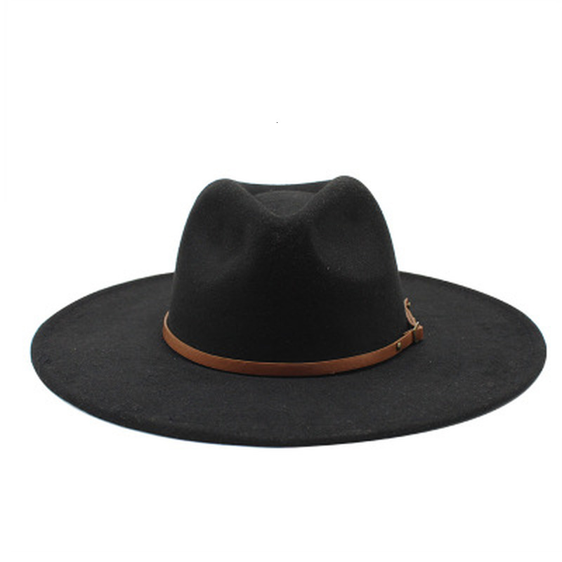 2021 New Women Big Brim 9.5cm Solid Color Band Belt Fedora Khaki Black White Outdoor Round Top Jazz Caps Men Winter Hats Ih1y, Grey
2021 New Women Big Brim 9.5cm Solid Color Band Belt Fedora Khaki Black White Outdoor Round Top Jazz Caps Men Winter Hats Ih1y, Grey