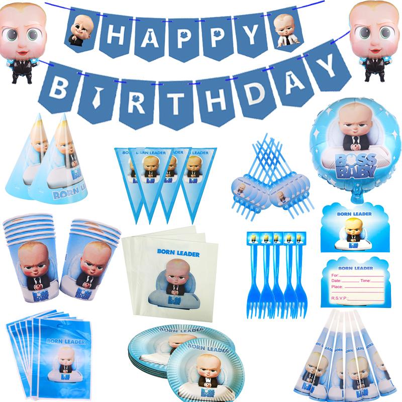Disposable Dinnerware Cartoon Born Leader Boss Baby Birthday Tableware Wedding Decoration Tablecloth Plate Cup Shower Kids
Disposable Dinnerware Cartoon Born Leader Boss Baby Birthday Tableware Wedding Decoration Tablecloth Plate Cup Shower Kids