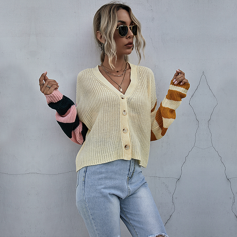 2021 Fashion Patchwork Knitted Cardigan Autumn New Arrival Vintage Striped Women Tops Long Sleeve Buttons Oversize Knitwear Mxzc, As picture
2021 Fashion Patchwork Knitted Cardigan Autumn New Arrival Vintage Striped Women Tops Long Sleeve Buttons Oversize Knitwear Mxzc, As picture