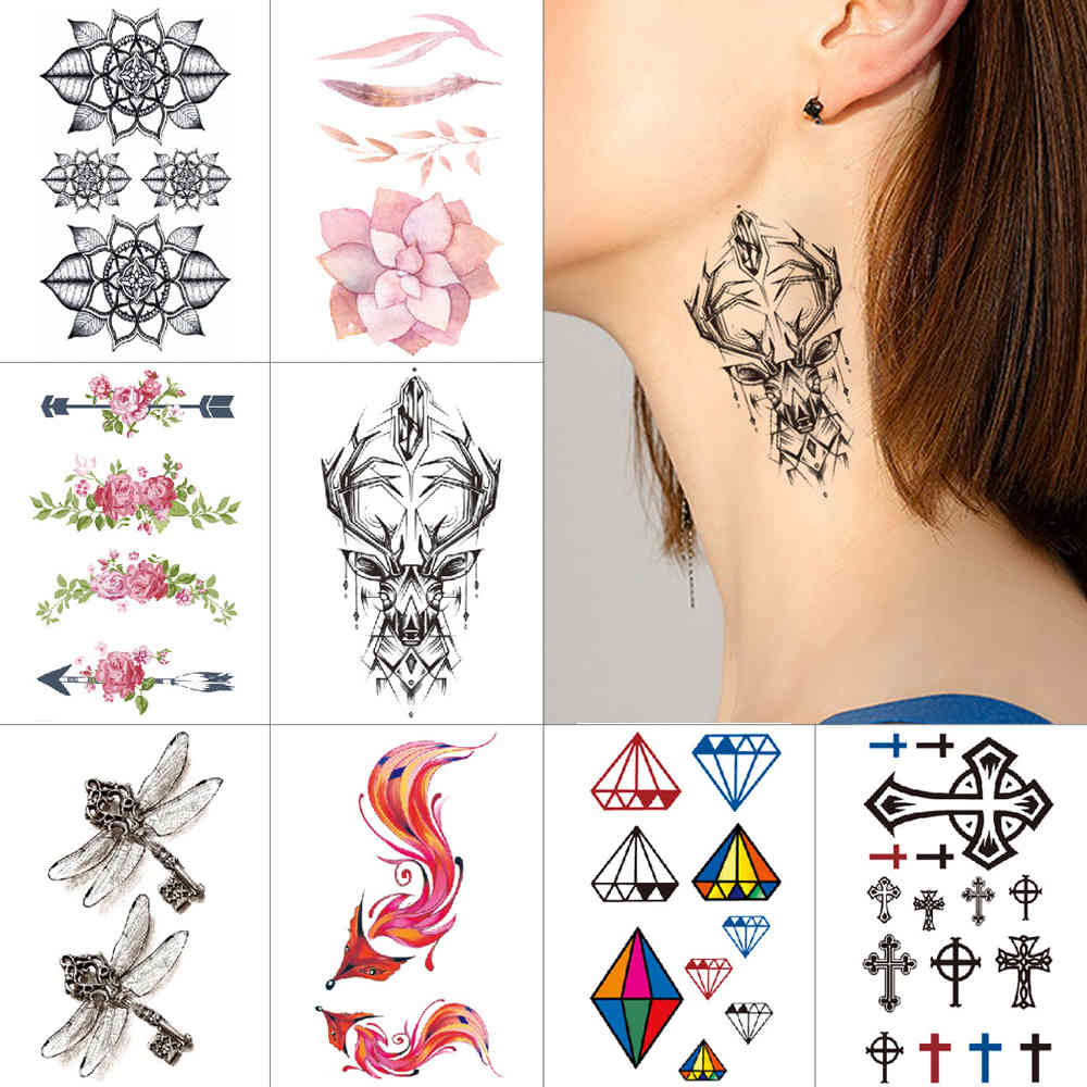 Small Waterproof temporary stickers Maple flower fox spider Neck 1 piece Body art sexy tattoo Paint Water Transfer
Small Waterproof temporary stickers Maple flower fox spider Neck 1 piece Body art sexy tattoo Paint Water Transfer