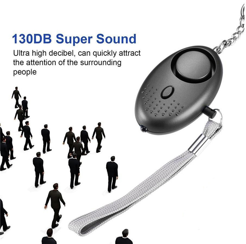 130db Egg Shape Self Defense Alarm Girl Women old Men Security Protect Alert Personal Safety Scream Loud Keychain Alarm 200pcs