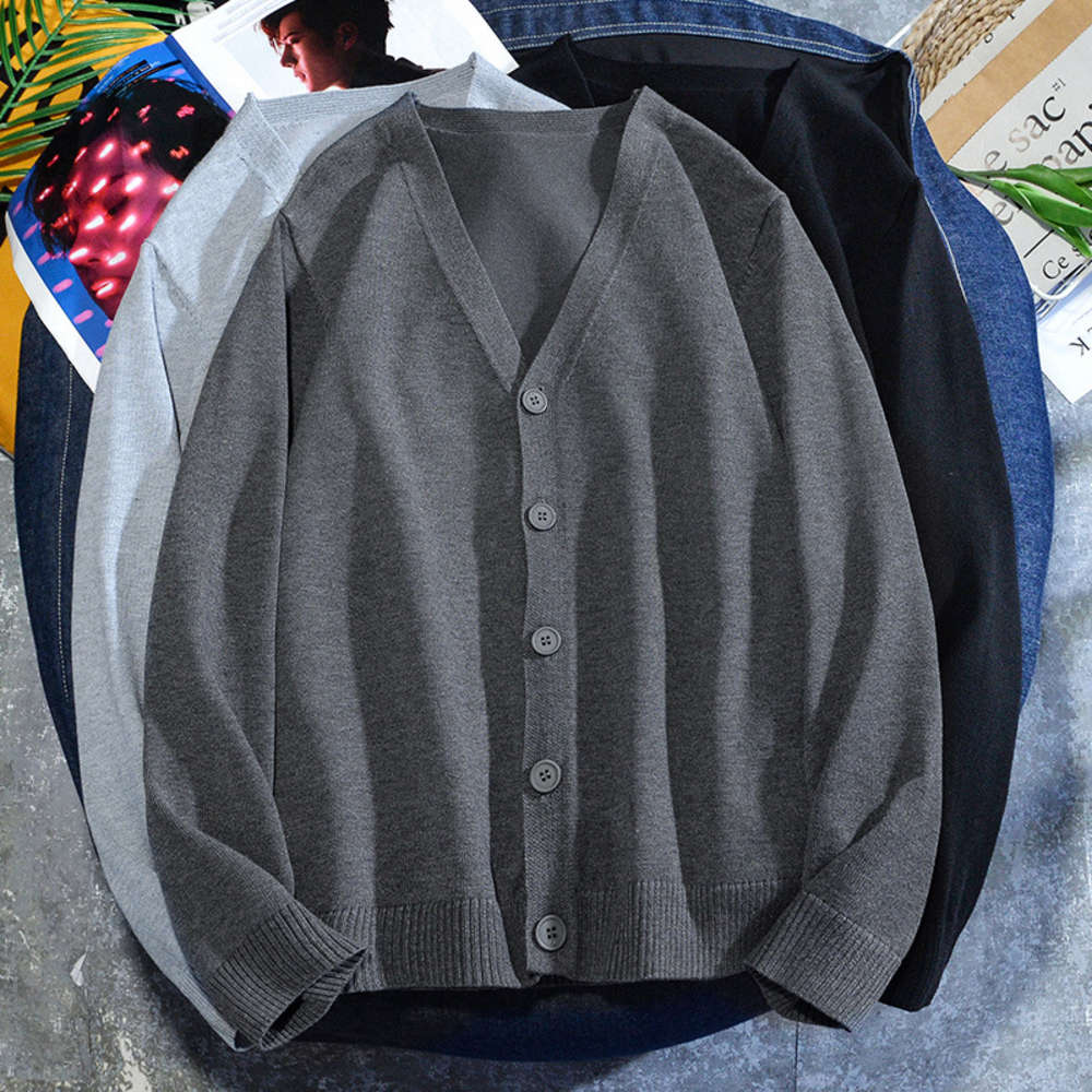 Casual men's autumn winter V-neck solid color cardigan slim fit, warm and thickened sweater, with jacket for men, White;black
Casual men's autumn winter V-neck solid color cardigan slim fit, warm and thickened sweater, with jacket for men, White;black