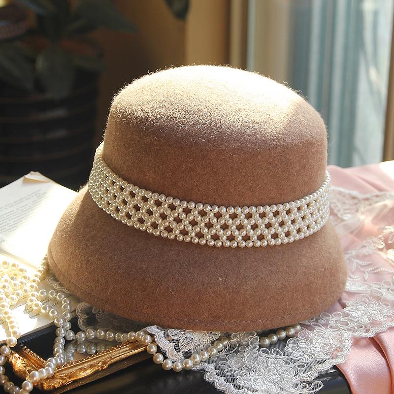 Wide Brim Hats French Style Lampshade Hat Hepburn Elegant Graceful Clock Top Small Pure Wool Felt Autumn And Winter Women's, M 56-58cm
Wide Brim Hats French Style Lampshade Hat Hepburn Elegant Graceful Clock Top Small Pure Wool Felt Autumn And Winter Women's, M 56-58cm
