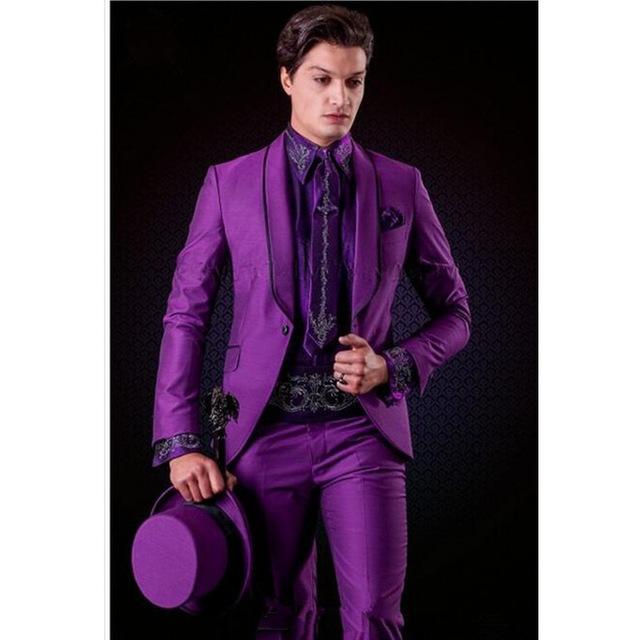 Men's Suits & Blazers 2021 Arrival Purple Men Suit For Wedding 2Pieces(Jacket+Pant+Tie) Fashion Groom Prom Masculino Trajes De Hombre Blazer, Black
Men's Suits & Blazers 2021 Arrival Purple Men Suit For Wedding 2Pieces(Jacket+Pant+Tie) Fashion Groom Prom Masculino Trajes De Hombre Blazer, Black