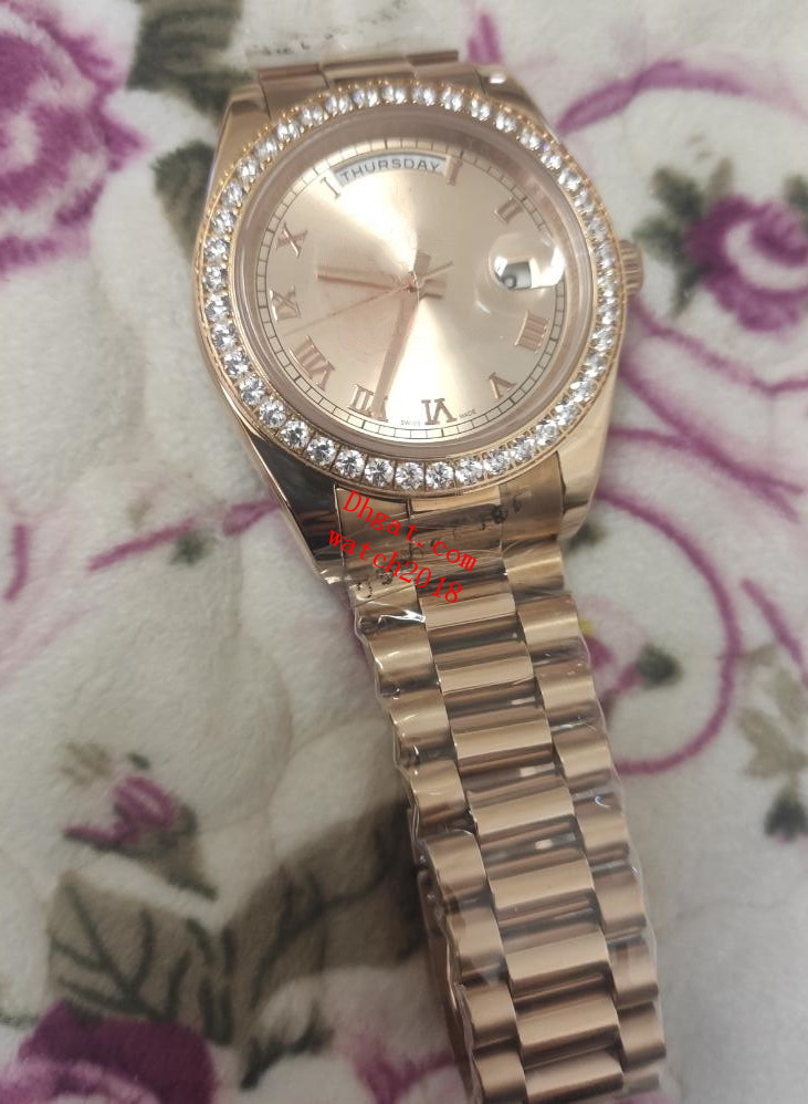Mens Watches 40mm 228345 228348 Sapphire Glass 18K Rose Gold Diamond Bezel Roman Dial Automatic Stainless Steel Bracelet Fashion Men Watch Wristwatches Waterproof
Mens Watches 40mm 228345 228348 Sapphire Glass 18K Rose Gold Diamond Bezel Roman Dial Automatic Stainless Steel Bracelet Fashion Men Watch Wristwatches Waterproof