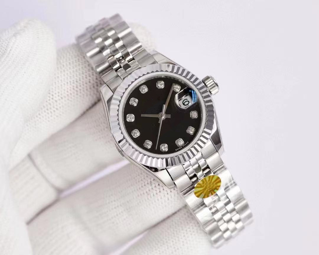 High quality 26mm Casual rosd gold Ladies dress watch waterproof mechanical automatic women's watches Stainless steel strap bracelet date Wristwatch box Handbag, Sapphire
High quality 26mm Casual rosd gold Ladies dress watch waterproof mechanical automatic women's watches Stainless steel strap bracelet date Wristwatch box Handbag, Sapphire