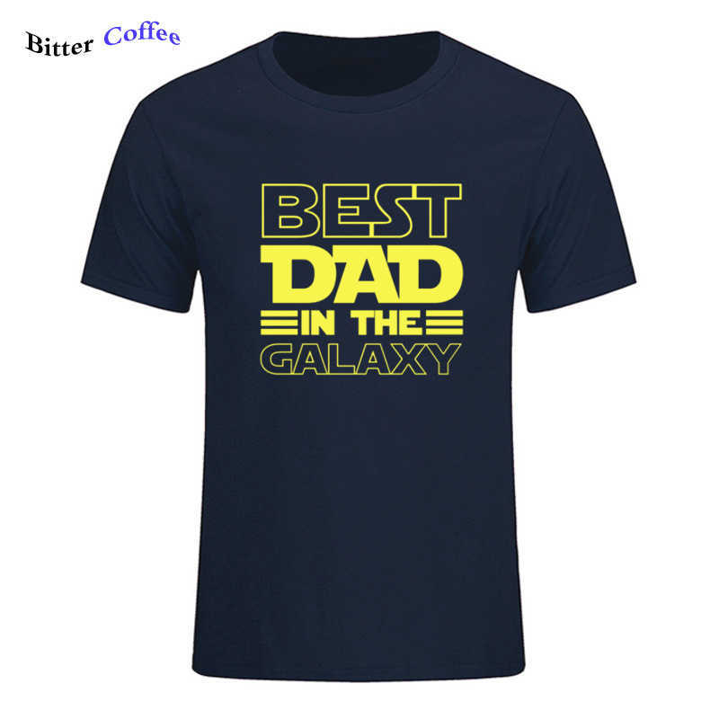 Dad In The Galaxy T-Shirt Funny Fathers Day Present Birthday Gifts For Men Husband Summer Cotton T Shirt T-shirt 210629