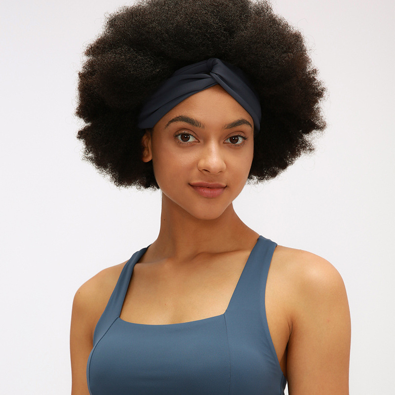 L-AS02 Yoga Headbands Sports Workout Hair Bands Sweat-Wicking Seamless High Elastic No Trace Absorbent Headband Women Fitness Accessories