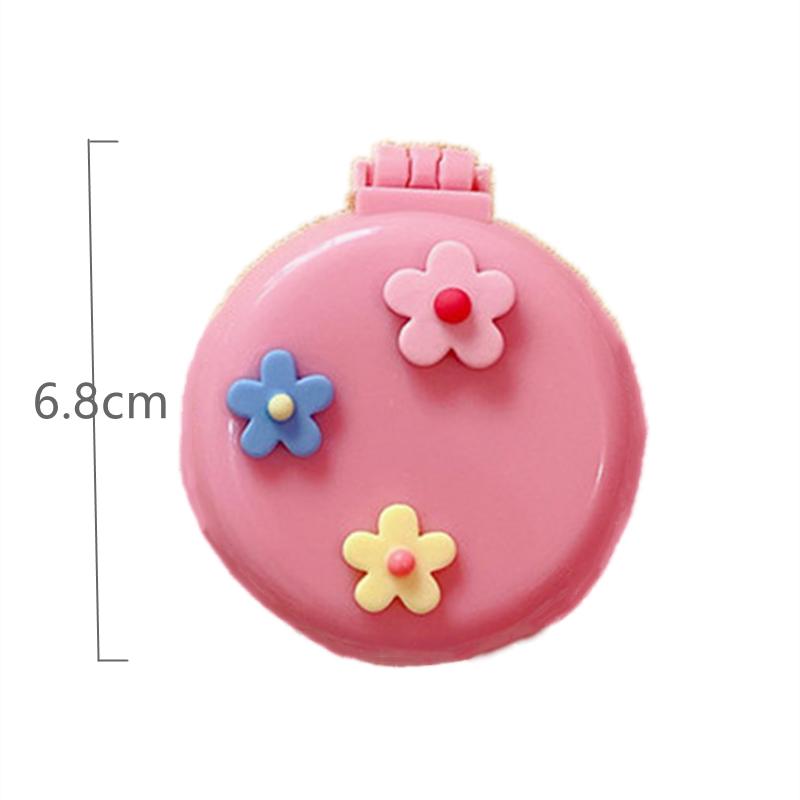 Hair Brushes Flip-over Folding Massage Comb Children Lovely Airbag Air Cushion Mini Portable Mirror Makeup Dual-purpose For Girls Kids
