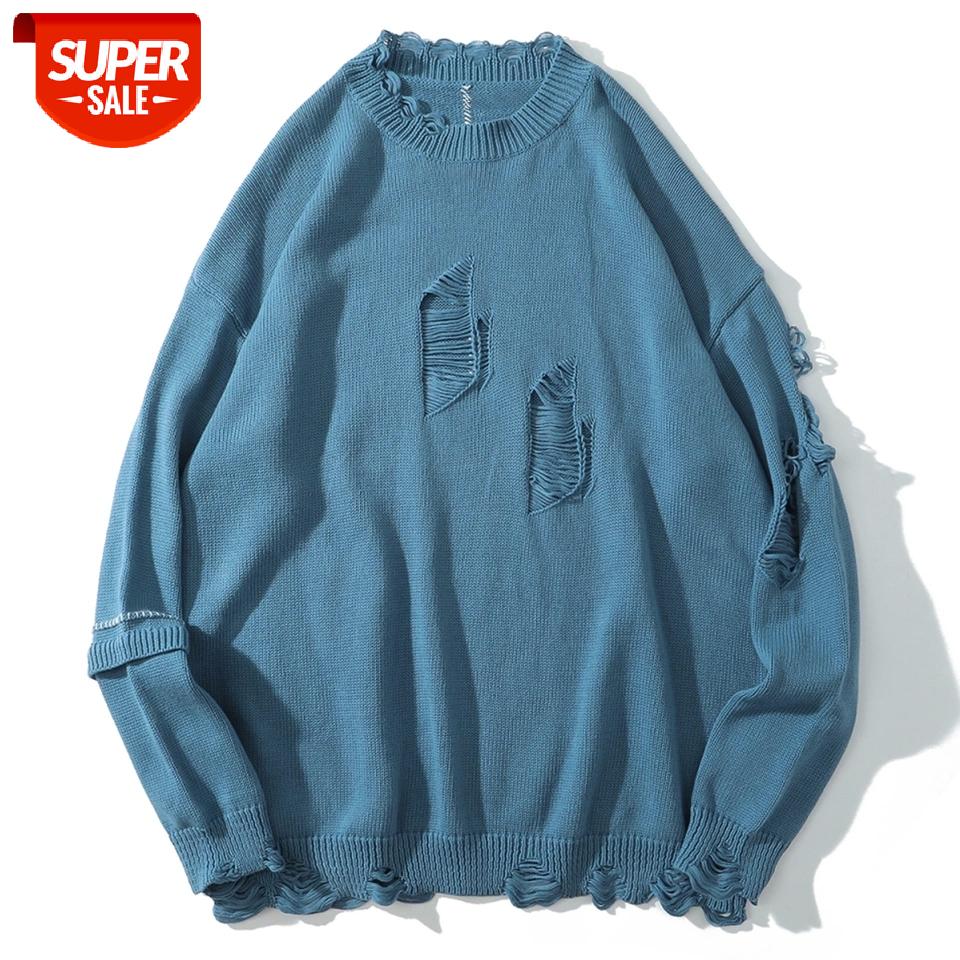Hip Hop Streetwear Sweater Men Knitwear Autumn Vintage Solid Ripped Hole Sweater Oversize Loose Pullover Men Clothing Harajuku #RE8c, White;black
Hip Hop Streetwear Sweater Men Knitwear Autumn Vintage Solid Ripped Hole Sweater Oversize Loose Pullover Men Clothing Harajuku #RE8c, White;black