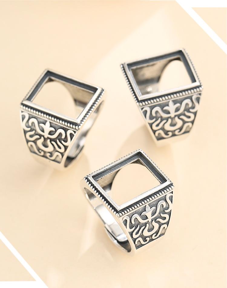 Cluster Rings 11*15mm 925 STERLING SILVER Men Semi Mount Bases Blanks Base Blank Pad VINTAGE Wedding Ring Setting Set Diy A5366
Cluster Rings 11*15mm 925 STERLING SILVER Men Semi Mount Bases Blanks Base Blank Pad VINTAGE Wedding Ring Setting Set Diy A5366