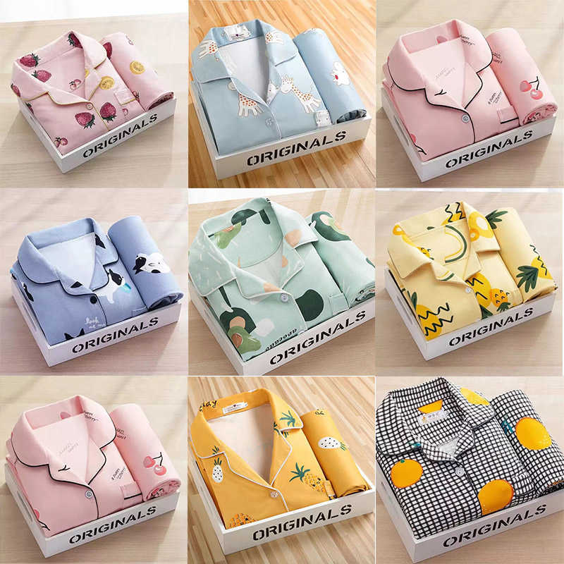 Women's Pajamas Set Pijama Lingerie for Female Homewear Spring V-Neck Long Sleeves Trousers Suit Sleepwear Pyjamas Sets Viscose 210924