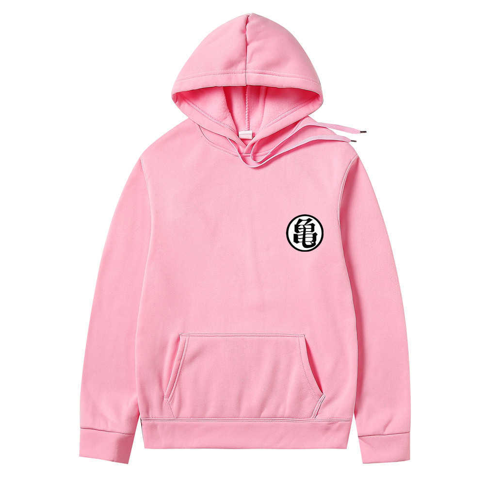 Men Hoodies Sweatshirts Orange Turtle Goku Print Autumn New Spoof Cartoon Casual Fashion men Streetwear sudadera pullover H0910