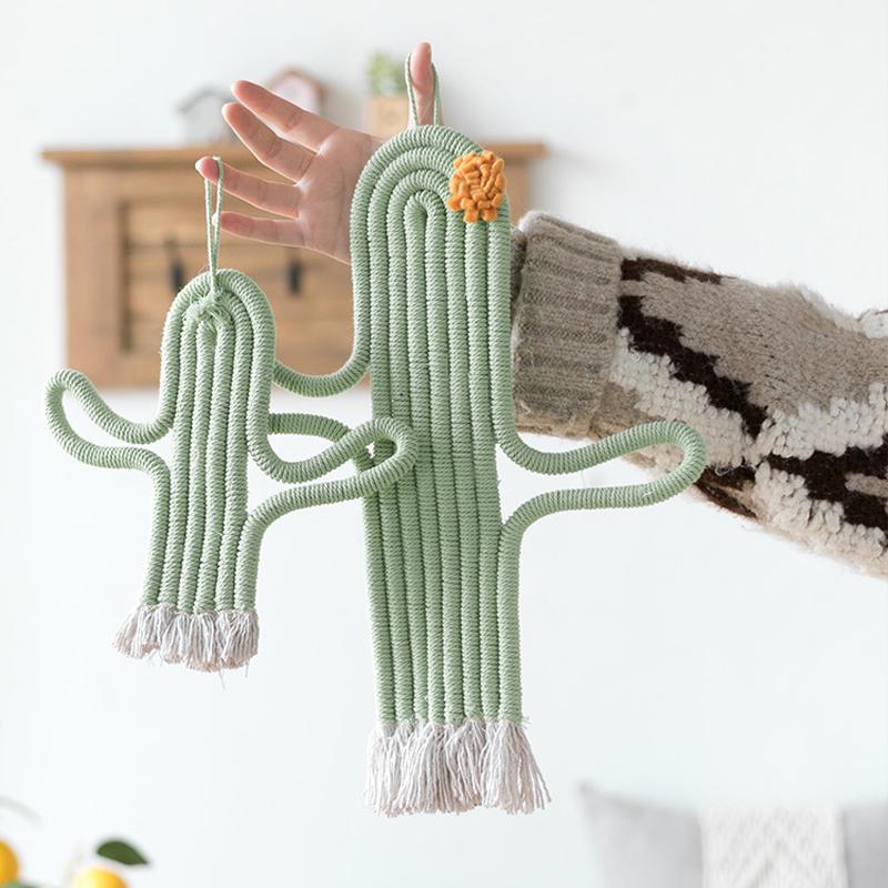 Decorative Objects & Figurines Hand Woven Cactus Wall Hanging Decoration Macrame Tapestry Cotton Rope Weaving Nordic Plants For Kids Room Ho
Decorative Objects & Figurines Hand Woven Cactus Wall Hanging Decoration Macrame Tapestry Cotton Rope Weaving Nordic Plants For Kids Room Ho
