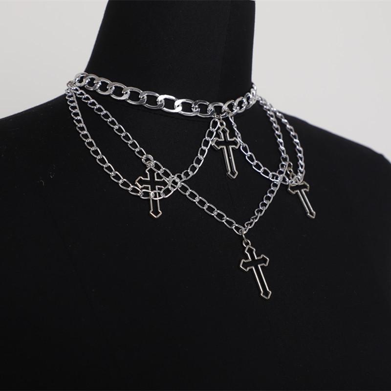 Pendant Necklaces Wgoud Gothic Punk Cross Choker Necklace For Women Men Exaggerated Hip Hop Vintage Short Chains Collar Club Jewelry Gift
Pendant Necklaces Wgoud Gothic Punk Cross Choker Necklace For Women Men Exaggerated Hip Hop Vintage Short Chains Collar Club Jewelry Gift