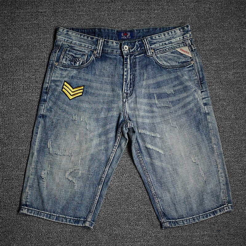 Ly Fashion Summer Men Jeans Retro Blue High Quality Patches Designer Ripped Denim Shorts Streetwear Hip Hop Short 6JVK
Ly Fashion Summer Men Jeans Retro Blue High Quality Patches Designer Ripped Denim Shorts Streetwear Hip Hop Short 6JVK