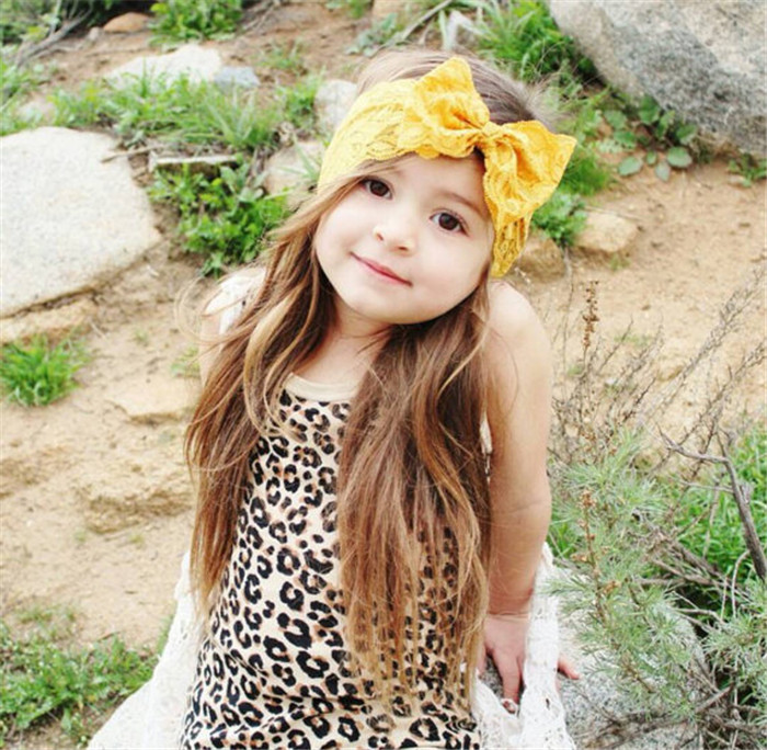 Hot Sell Infant Girl Multi Design Lace Bow Hair Hairband Kids Headwear Baby Headbands Girls Barrettes Belts