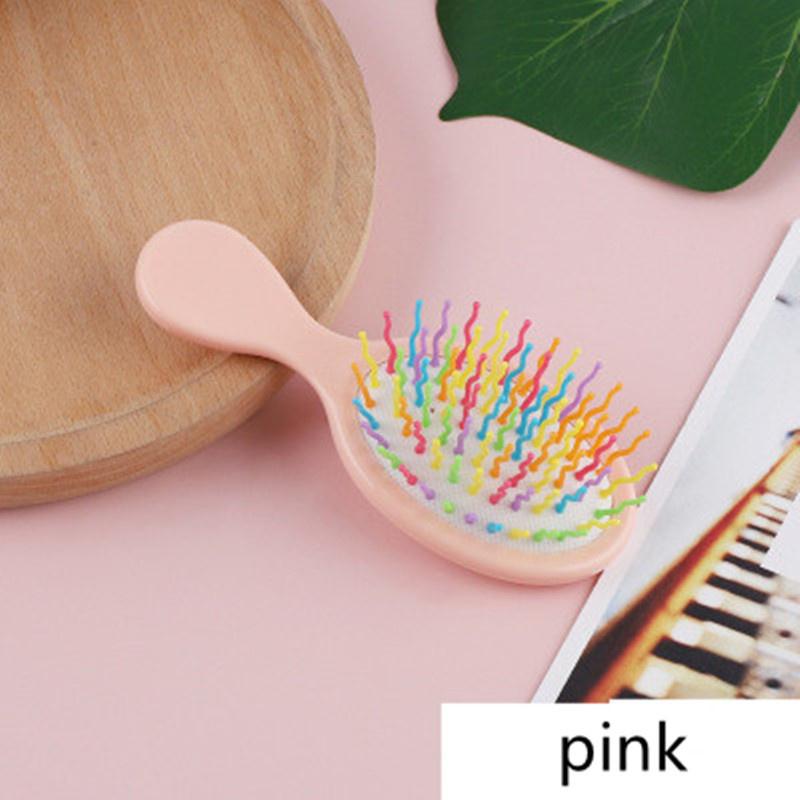 Hair Brushes Fashion Mini Cute Portable Round Pocket Small Size Travel Beauty Barber Massage Comb Girl Brush Salon Styling Tools Health