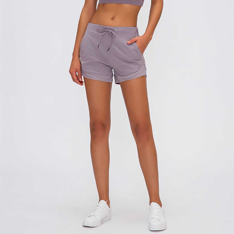 ESSENTIAL Leisure Nylon Yoga Gym Workout Shorts Women L-173 Anti-sweat High Waist Drawstring Running Sport Shorts with Pocket, White;red
ESSENTIAL Leisure Nylon Yoga Gym Workout Shorts Women L-173 Anti-sweat High Waist Drawstring Running Sport Shorts with Pocket, White;red