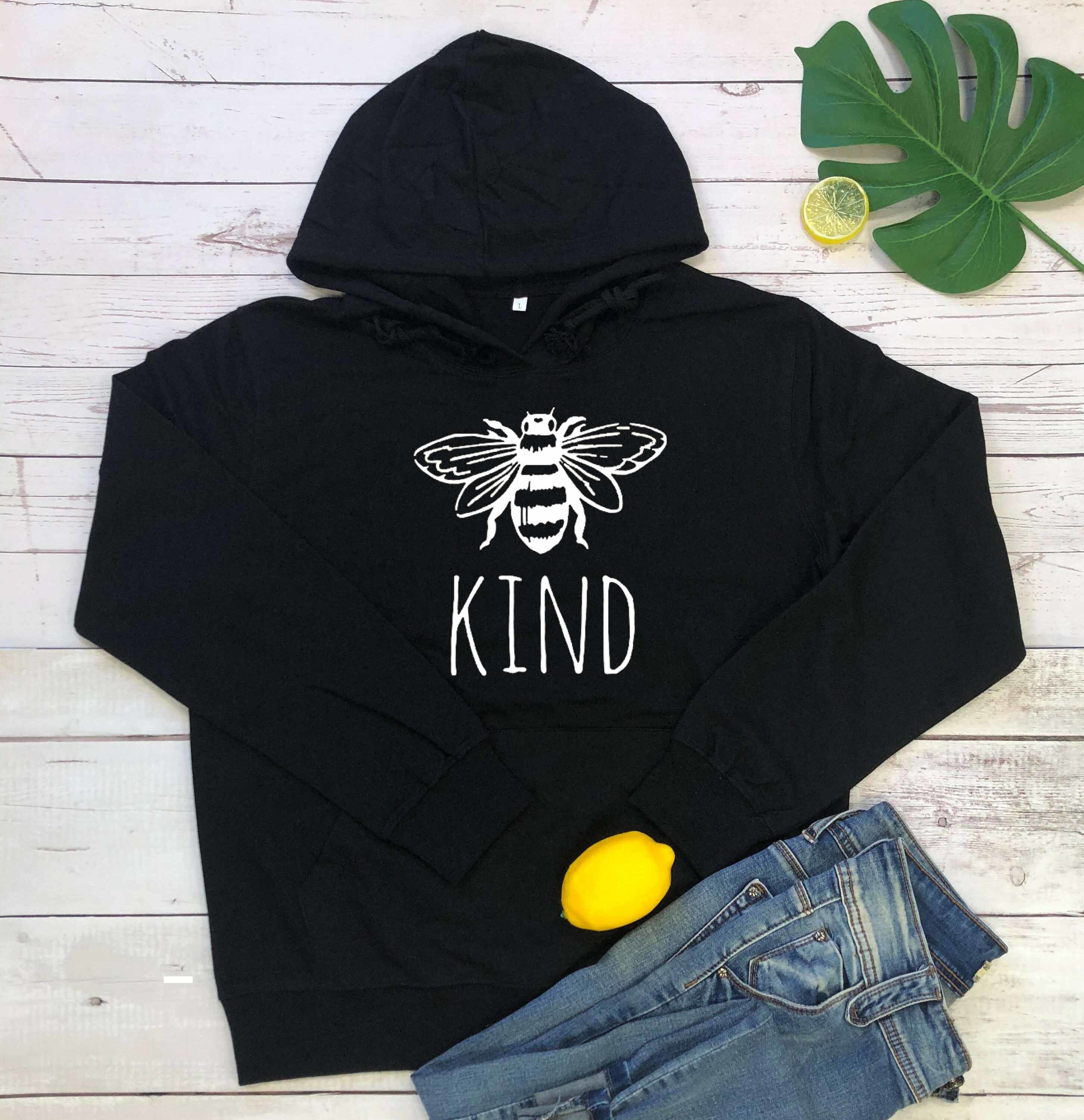 Bee kind cute graphic women fashion pure cotton casual religion Christian Bible baptism personality pullovers cute graphic tops T200525