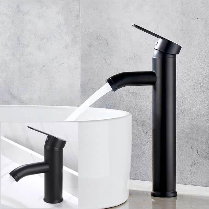 Bathroom Sink Faucets Black Chrome SUS304 Basin Mixer And Cold Faucet Single Handle Hole Tap Brass Base Toilet Kitchen Accessories
Bathroom Sink Faucets Black Chrome SUS304 Basin Mixer And Cold Faucet Single Handle Hole Tap Brass Base Toilet Kitchen Accessories