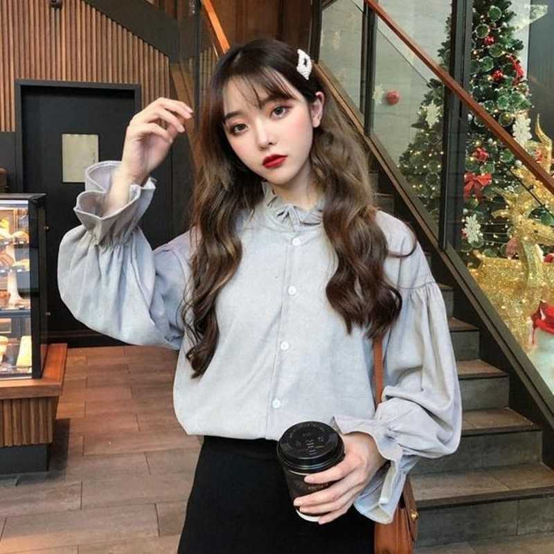 Ladies Fashion Ruffles Shirts Long Sleeve Female Summer Office Tops Clothes 210601, White
Ladies Fashion Ruffles Shirts Long Sleeve Female Summer Office Tops Clothes 210601, White