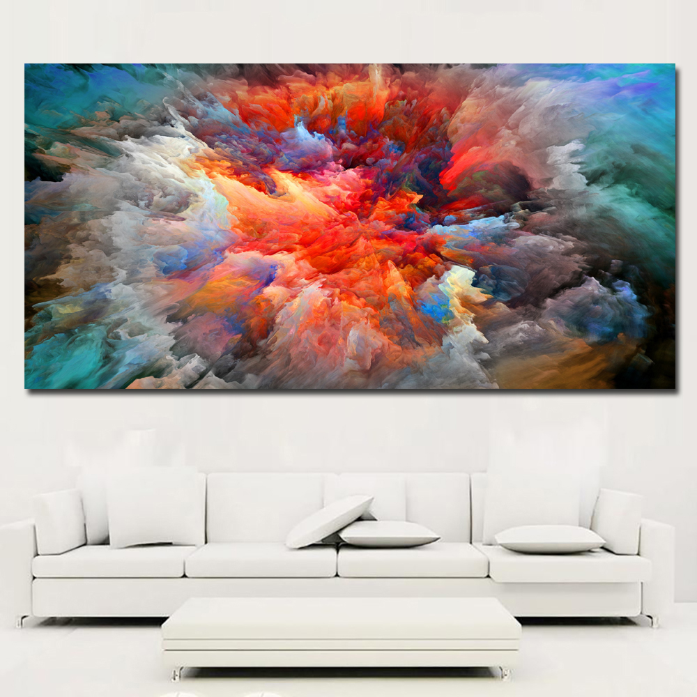 Posters And Prints Wall Art Colorful Abstract Picture Canvas Painting Wall Pictures For Living Room Decoration Unframed