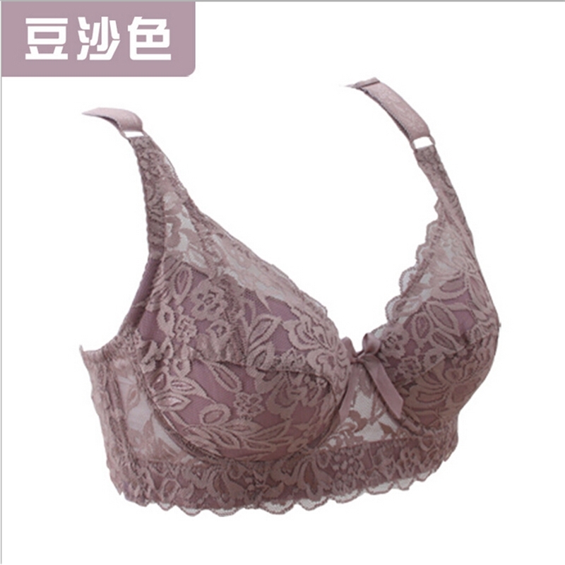 Hot Full cup thin underwear small bra plus size wireless adjustable lace Women's bra breast cover B C D cup Large size Lace Bras T200609