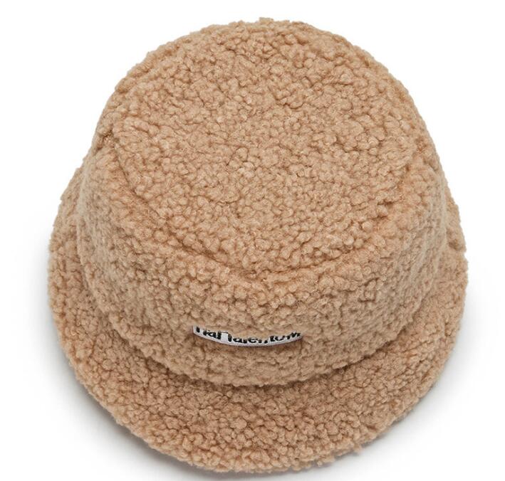 Women's fisherman hat autumn and winter fashion lamb wool leisure Plush basin hat GC