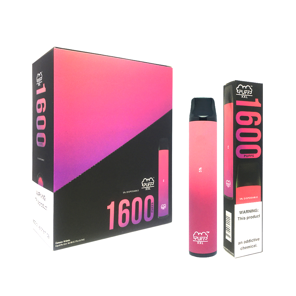 Newest Puff xxl 1600 Puffs Kit Electronic Cigarette Device Disposable Vapes System E-cigarettes 6 ml pod Vape Pen 850amh Battery Vaporizer pens
Newest Puff xxl 1600 Puffs Kit Electronic Cigarette Device Disposable Vapes System E-cigarettes 6 ml pod Vape Pen 850amh Battery Vaporizer pens