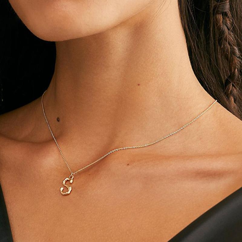 Pendant Necklaces Minimalist Design Stainless Steel Chain Necklace Gold Color Letter For Women Friends Party Engagement Gift
Pendant Necklaces Minimalist Design Stainless Steel Chain Necklace Gold Color Letter For Women Friends Party Engagement Gift