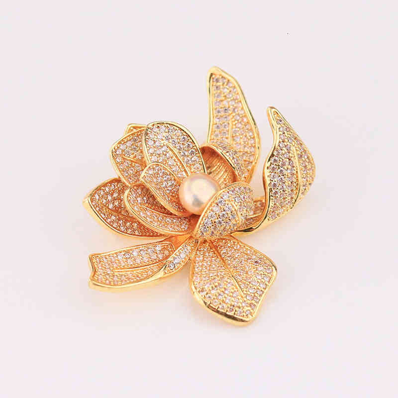 2021ins Fashion Personality Setting Chrysanthemum Brooch Pin Women's Elegant Dress Accessories