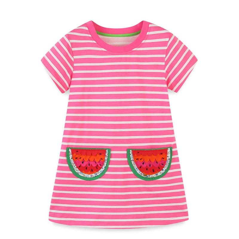 Girl's Dresses Jumping Meters Stripe Summer Baby Clothes Watermelon Embroidery Cute Cotton Kids Girls Children's Costume, T1265 stripe
Girl's Dresses Jumping Meters Stripe Summer Baby Clothes Watermelon Embroidery Cute Cotton Kids Girls Children's Costume, T1265 stripe