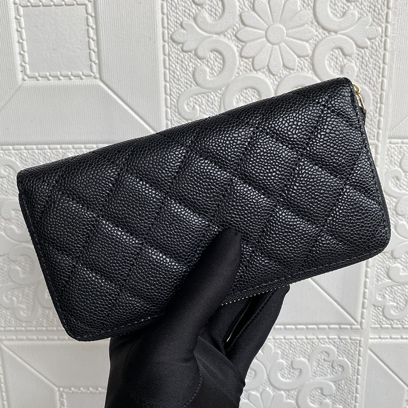 Luxury Brand AAA Quality Leather Women Long Wallet Caviar Clutch Bag Cowhide Zipper Coin Purse Male Mobile Phone Bag Card Case, Cow gold buckle
Luxury Brand AAA Quality Leather Women Long Wallet Caviar Clutch Bag Cowhide Zipper Coin Purse Male Mobile Phone Bag Card Case, Cow gold buckle