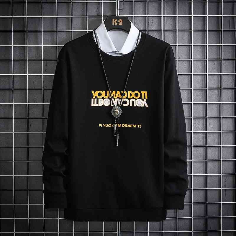 Men's sweater 2021 new letter simple fashion brand top loose Pullover long sleeve T-shirt slim fit, White
Men's sweater 2021 new letter simple fashion brand top loose Pullover long sleeve T-shirt slim fit, White