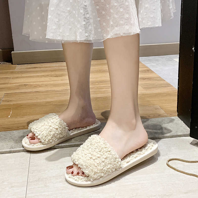 COOTELILI Fashion Women Slippers Home Indoor Plush Slippers Autumn Winter Female Flat Shoes Ladies Comfortable Fur 210721, Beige
COOTELILI Fashion Women Slippers Home Indoor Plush Slippers Autumn Winter Female Flat Shoes Ladies Comfortable Fur 210721, Beige