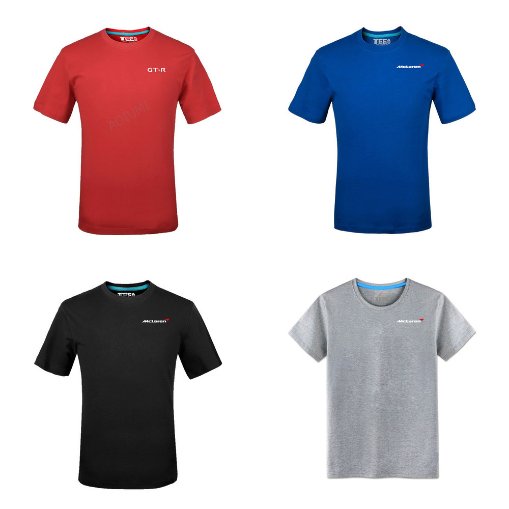 Men's Summer solid colour Mclaren T-Shirt Jerseys O-neck tops regular T shirt L0223, White;black
Men's Summer solid colour Mclaren T-Shirt Jerseys O-neck tops regular T shirt L0223, White;black