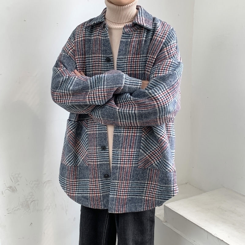 2021 New Thick Plaid Men's Fashion Retro Casual Long Men Loose Korean Style Oversize Woolen Coat Mens Overcoat -5xl Ytbn, Blue
2021 New Thick Plaid Men's Fashion Retro Casual Long Men Loose Korean Style Oversize Woolen Coat Mens Overcoat -5xl Ytbn, Blue