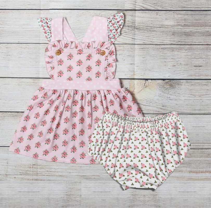 Clothing Sets Fashion Boutique Summer Girls Pink Suspender Skirt And White Panties Rose Red Small Floral Pattern Baby Outfit Clothes
Clothing Sets Fashion Boutique Summer Girls Pink Suspender Skirt And White Panties Rose Red Small Floral Pattern Baby Outfit Clothes