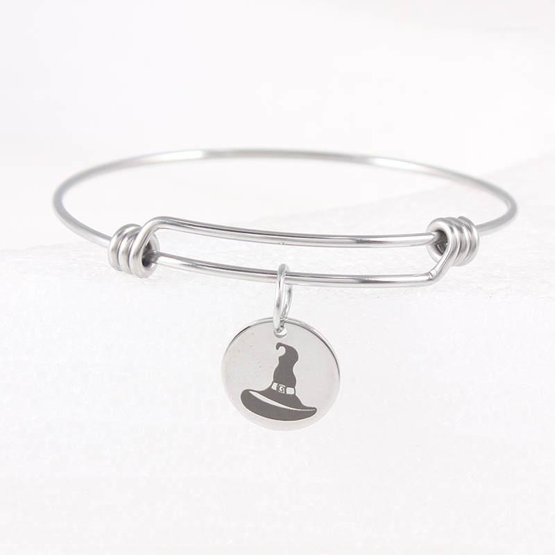Bangle 316L Stainless Steel Adjustable Wire Expandable Hat Halloween Charms Bracelets Gifts For Women Jewelry1
Bangle 316L Stainless Steel Adjustable Wire Expandable Hat Halloween Charms Bracelets Gifts For Women Jewelry1