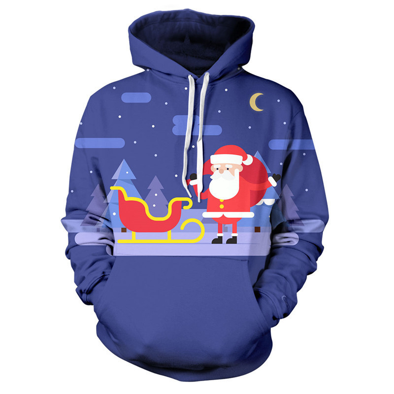 Hoodies Men/Women Autumn And Winter Long Sleeve Hooded Sweatshirt Hoodie Tracksuit Sweat Coat Casual Christmas Series 2XS-4XL 201104